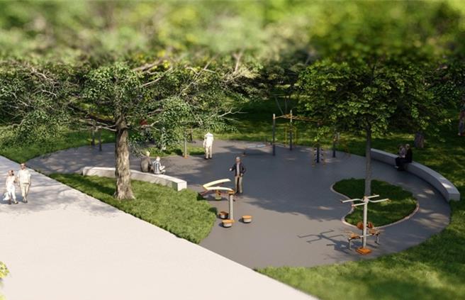 屏縣府向台糖承租種苗園區1.8公頃地打造「萬丹森林公園」，首期工期預計明年8月前完工。（屏縣府提供／謝佳潾屏東傳真）