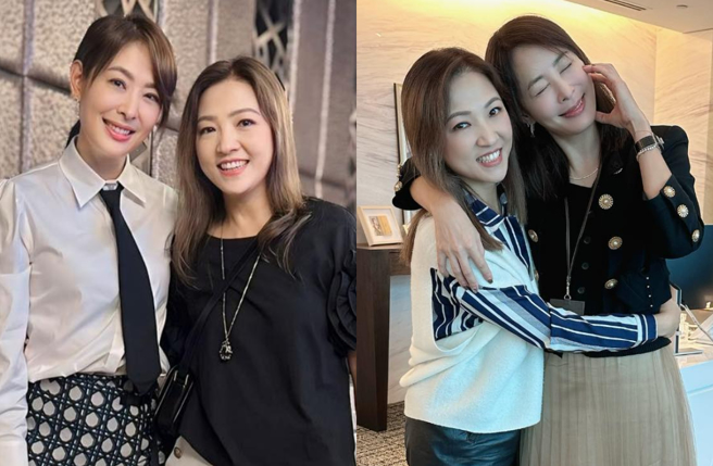 贾永婕（左图左）与岳启儒认识逾20年。（图／脸书 岳启儒 一人份的勇气）