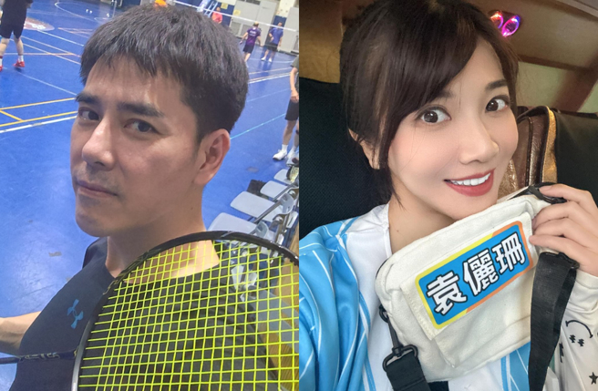 丁力麒（左）证实和袁俪珊（右）分手。（图／翻摄IG）