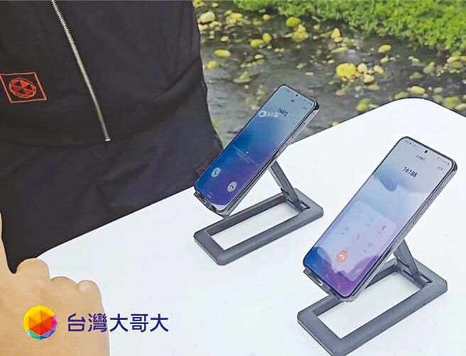 台湾大26日宣布，与低轨卫星通讯服务商Lynk Global合作，成功测试手机直连卫星（Direct To Cell）。图／台湾大提供