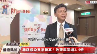 成人感染肺炎鏈球菌風險高達17倍！醫警：秋冬流感季高風險慢性疾病族群當心肺炎感染恐致死