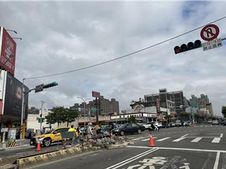 桃園平鎮環南路回堵嚴重 設偏心左轉道解困 預計月底完工