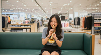 日知名賣場「活春宮」 旁邊看書女超淡定