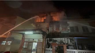 虎尾独居老人住宅全面燃烧  屋主刚好外出逃一劫