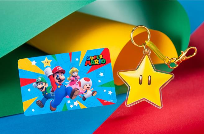 12／1起扣新光三越skm points 3300点，一次入手超级玛利欧两款独家联名悠游卡。（新光三越提供）