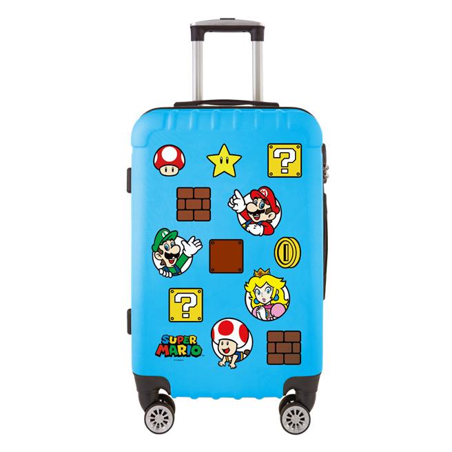 扣新光三越skm points 1万2000点，或扣100点＋1599元，送限量超级玛利欧胖胖行李箱。（新光三越提供）