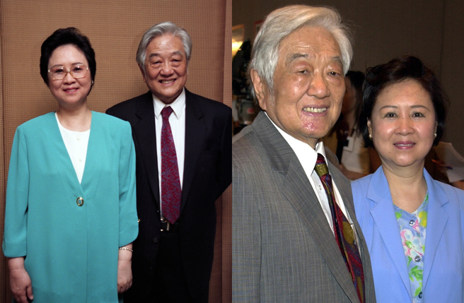 琼瑶与平鑫涛过去鹣鲽情深。（图／中时资料照）