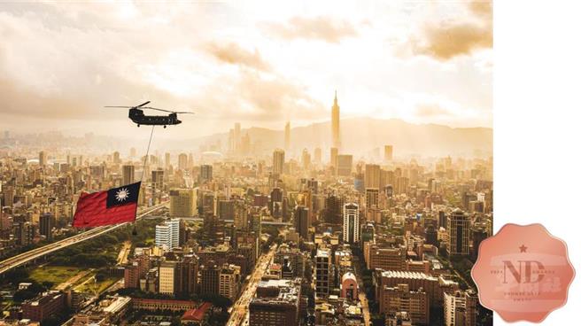 周升炜少校作品「National Day of the Republic of China (Taiwan)」再度获奖。（周升炜提供）