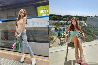 泰正妹網紅來台「遭車撞斷腿」！她辣秀昔逆天長腿：想穿回高跟鞋