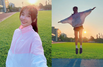 長腿妹清晨不怕低溫穿熱褲跑步 竟是野生小嫻