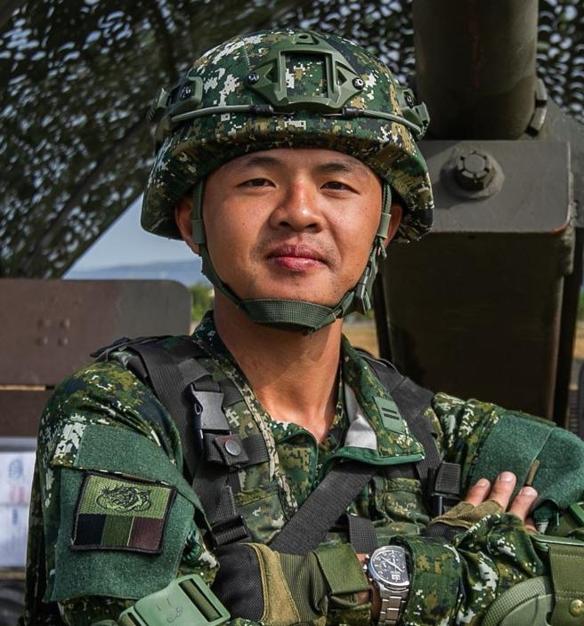 郭中尉。（记者林睿奕摄）