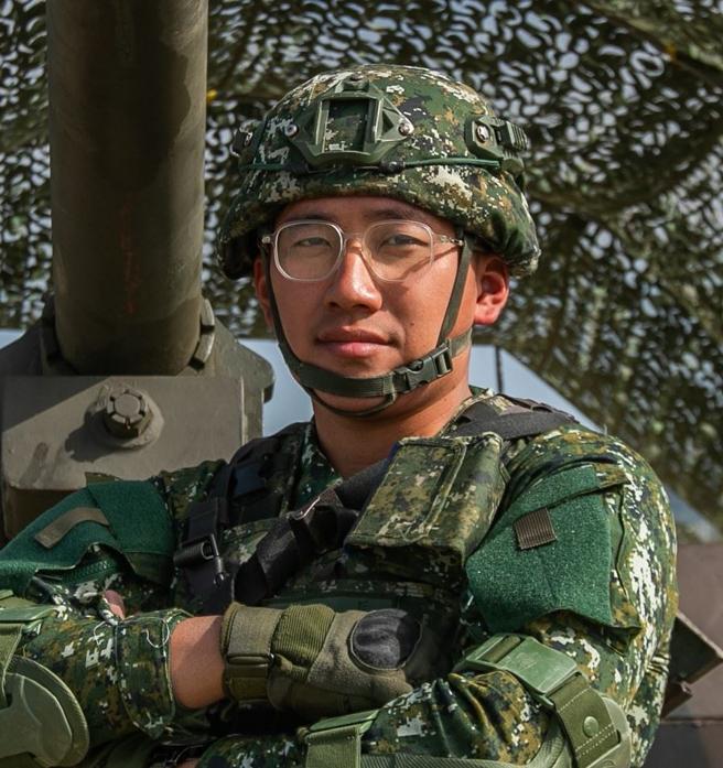 刘承忠中士。（记者林睿奕摄）