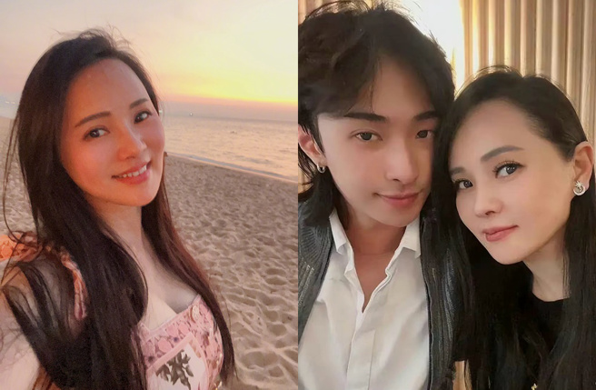 伊能静和庾恩利的互动像朋友。（图／翻摄自伊能静微博）