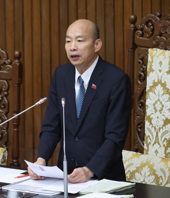 因为有立委反映便当不好吃，立法院长韩国瑜在29日院会中宣布院会午餐包含便当与麦当劳。（姚志平摄）
