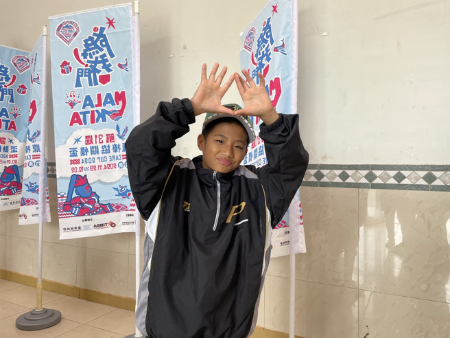 蓬萊國小林子謙。（毛琬婷攝）