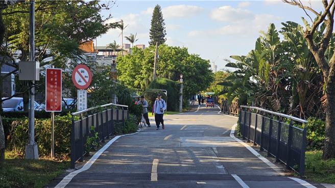 米仓公园自行车道。（新北市高滩处提供）