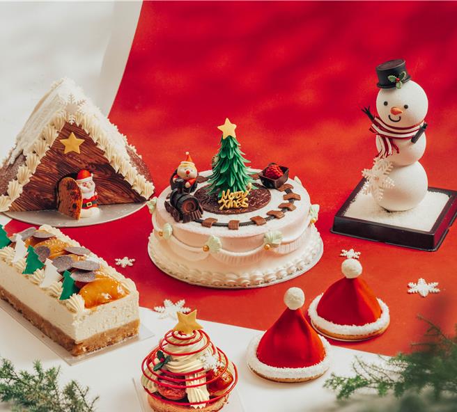 「Baguette」禮品烘焙坊推出眾多聖誕節慶贈禮，而君悅線上購同步開賣一系列應景聖誕美點贈禮，12月9日前訂購享早鳥85折。(台北君悅酒店提供)