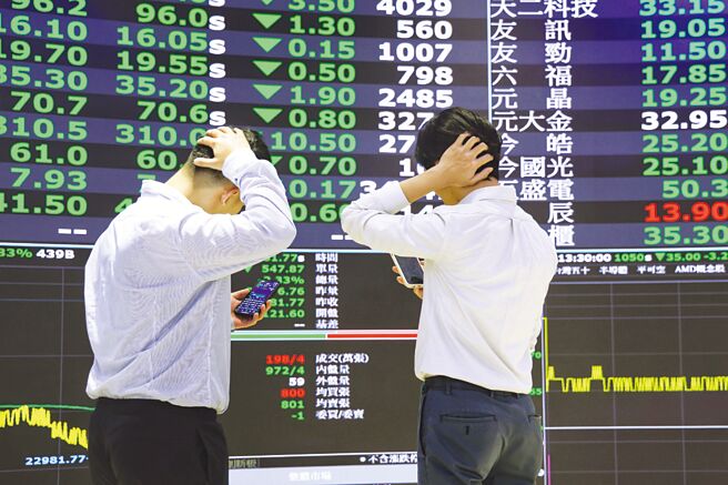 法人指出，四大止跌讯号浮现，指数可望在22K重要整数关卡前破底上翻，力拚收復季线。图／本报资料照片