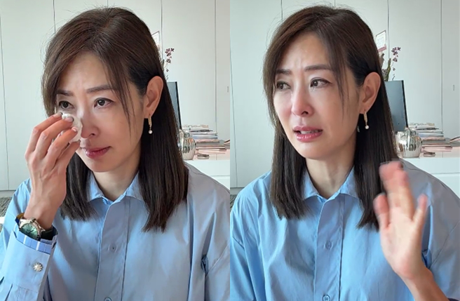 賈永婕日前在直播時落淚。（圖／翻攝自賈永婕的跑跳人生臉書）