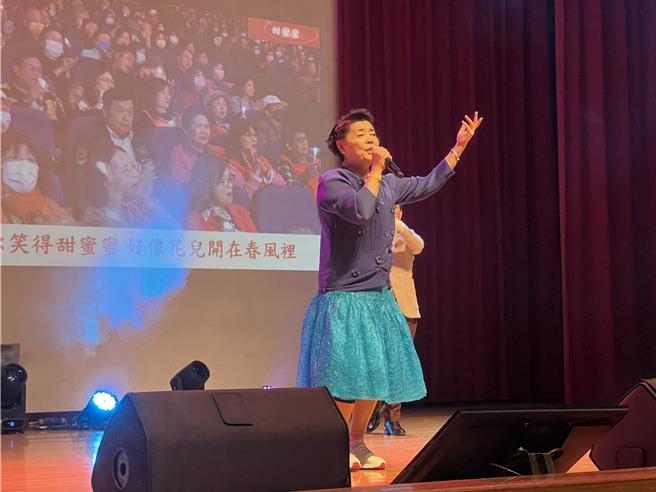 聲樂家簡文秀。（呂健豪攝）