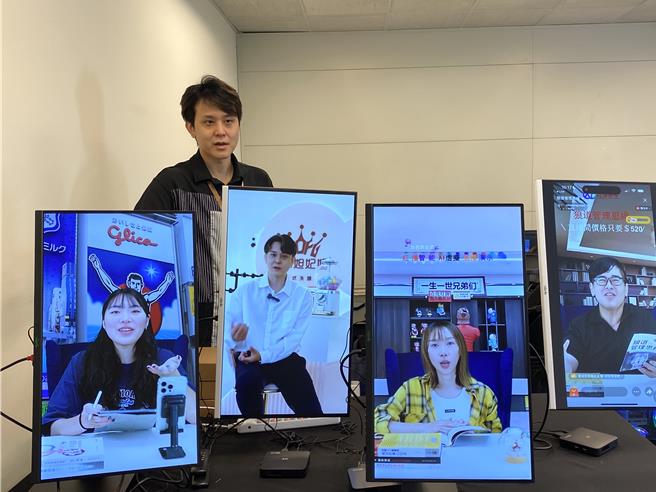 郭俊延与工程师开发AI行销系统，舍去大量人力，透过AI可快速生成行销文和及短影音。（郭俊延提供）