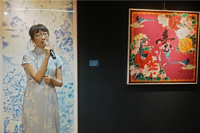 华梵大学美术与文创学系助理教授聂蕙云创作展引起轰动。(华梵大学提供)