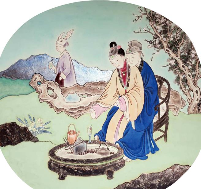 华梵大学美术与文创学系助理教授聂蕙云作品〈鸡尾酒〉。(华梵大学提供)