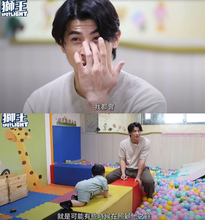 陈杰宪谈到家人一度眼眶泛泪。（图／翻摄自统一狮 Uni Lions YouTube）