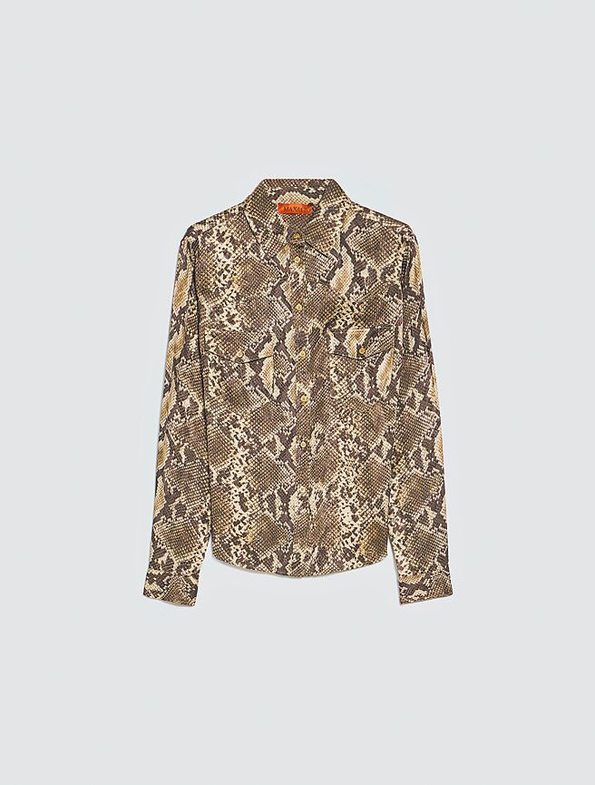 MAX&Co.蟒皮缇花衬衫，1万500元。（MAX&CO.提供）