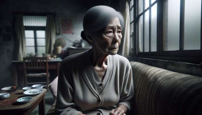 再婚妇人已60岁却2度中风，想要索讨扶养费用，惨遭前夫生的2子1女打脸。（示意图、与本案无关／AI生成）