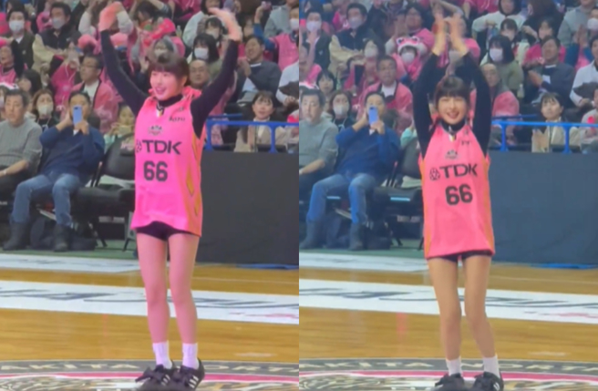 峮峮日本应援嗨跳〈YMCA〉掀暴动。（图／X@yoshimu_0927）