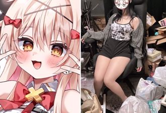 超誇張！虛擬女YouTuber摳腳抽菸 真實面「住處如同垃圾場」