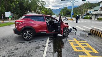 花蓮7旬翁駕車自撞分隔島 副駕婦人重傷不治