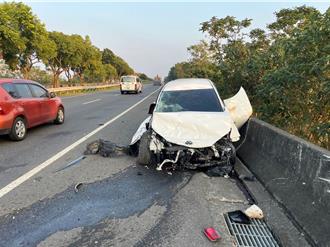 雲林台78線休旅車自撞分隔島  駕駛拋飛頭顱破裂慘死