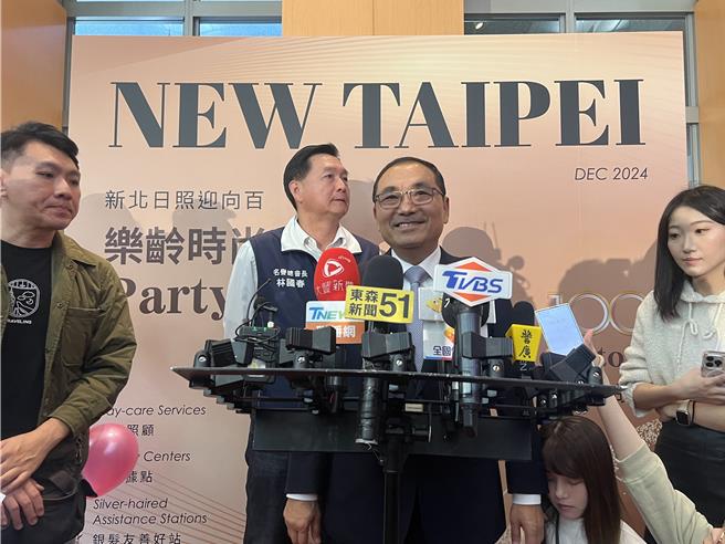 有关新庄侦查队小队长举行记者会指控遭到职场霸凌，新北市长侯友宜表示一定要秉公处理。（吕健豪摄）