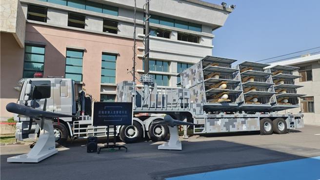 我國中科院自研自製的「劍翔」系列無人機，(中時資料庫)