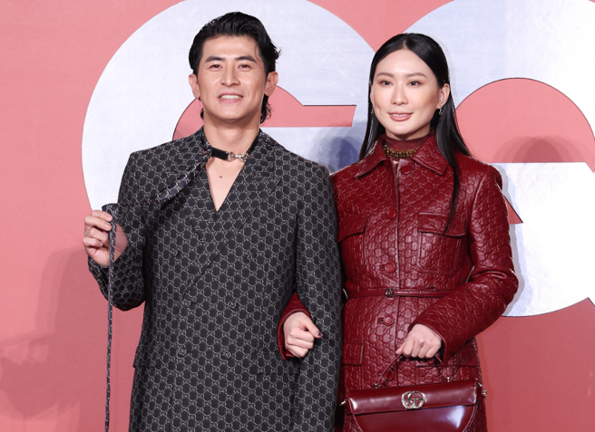 陈杰宪2日带着老婆绮绮现身时尚活动。（陈俊吉摄）