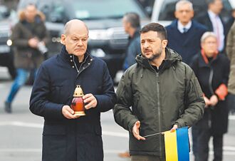 蕭茲訪烏 允交付6.8億美元軍援