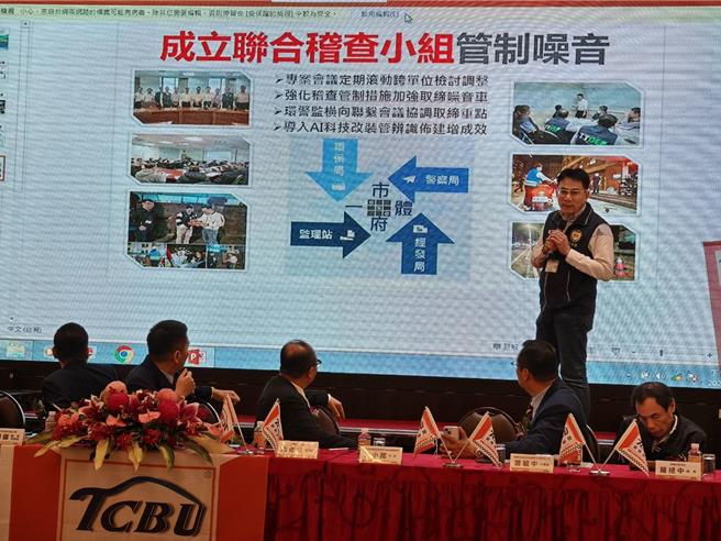 桃园市环保局携手桃园监理站、桃园警察分局利用各项场合宣导静桃专案。（警方提供）