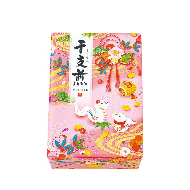 台北美福與日本仙餅品牌「吉仙餅」合作，推出干支煎《福》禮盒。（台北美福大飯店提供）