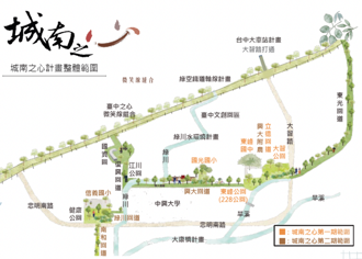 「城南之心計畫」結合綠意、書香、寧靜、慢活  打造城南「文學道」