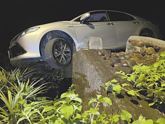 紀政迷航 車卡宜蘭防汛道路