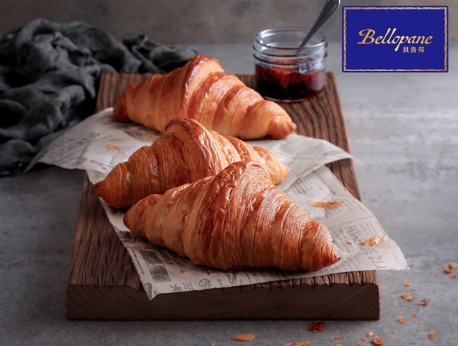 Bellopane貝洛邦-法式經典可頌，主打奶香濃郁、層次分明口感。(圖/貝洛邦提供)