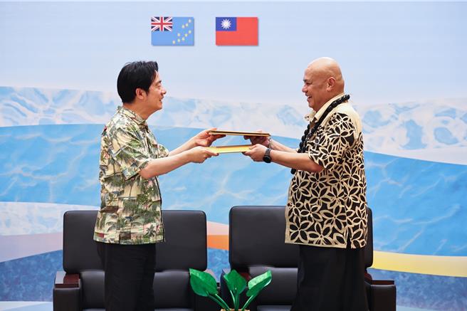 赖清德访吐国：签署深化伙伴关系联合公报 开创合作新篇章。（随团媒体提供）