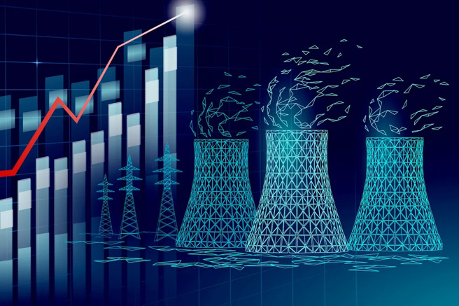 随着电力需求的增长，核电在资讯科技业愈来愈受到重视。(图/Shutterstock)