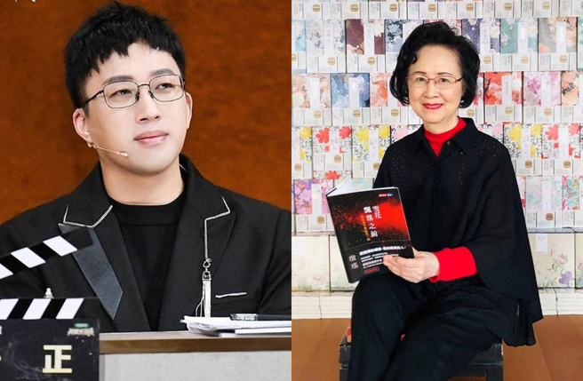 于正(左)曾因抄襲瓊瑤作品發文道歉。（圖／翻攝自微博、瓊瑤 臉書）