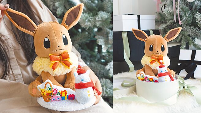 「楽玩多WAYTOFUN」快闪店的限量款耶诞伊布，是交换礼物的好选择。（楽玩多WAYTOFUN提供）