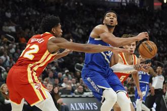 NBA》字母哥31分雙十無力回天 公鹿不敵老鷹7連勝止步