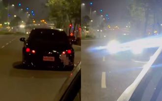 害朋友被檢舉？車牌斜掛、開爆閃燈 高雄改裝車囂張上路