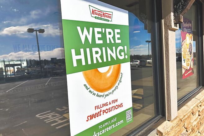 素有「小非农」之称的ADP就业报告显示，美国11月民间就业人数增加14.6万人，略低于市场预期的15万人。图／美联社